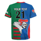Custom Knights and Rabbitohs Rugby Rugby Jersey Sporty Style