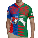 Custom Knights and Rabbitohs Rugby Rugby Jersey Sporty Style