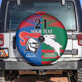 Custom Knights and Rabbitohs Rugby Spare Tire Cover Sporty Style