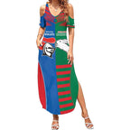Custom Knights and Rabbitohs Rugby Summer Maxi Dress Sporty Style