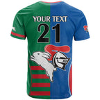 Custom Knights and Rabbitohs Rugby T Shirt Sporty Style