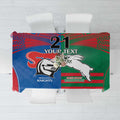Custom Knights and Rabbitohs Rugby Tablecloth Sporty Style