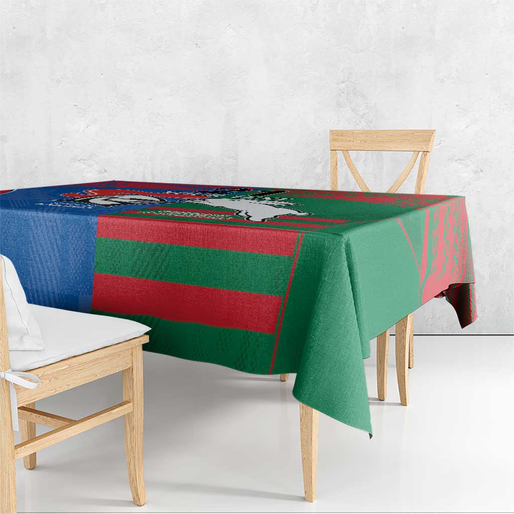Custom Knights and Rabbitohs Rugby Tablecloth Sporty Style