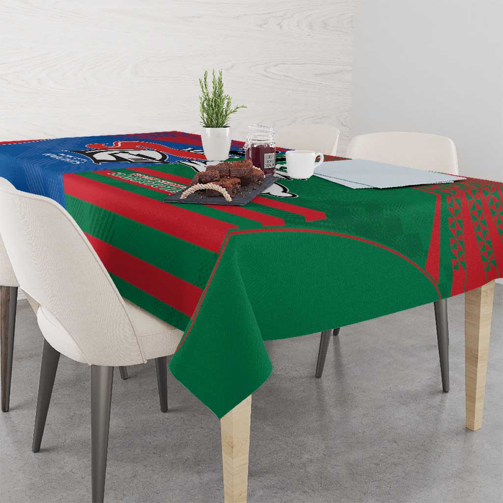 Custom Knights and Rabbitohs Rugby Tablecloth Sporty Style