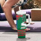 Custom Knights and Rabbitohs Rugby Tumbler With Handle Sporty Style