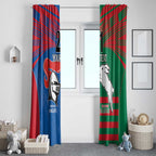 Custom Knights and Rabbitohs Rugby Window Curtain Sporty Style