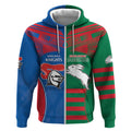 Custom Knights and Rabbitohs Rugby Zip Hoodie Sporty Style