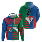 Custom Knights and Rabbitohs Rugby Zip Hoodie Sporty Style