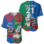 Custom Knights and Rabbitohs Mascot Together Baseball Jersey