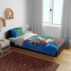 Custom Knights and Rabbitohs Mascot Together Bedding Set