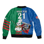 Custom Knights and Rabbitohs Mascot Together Bomber Jacket