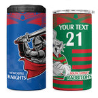 Custom Knights and Rabbitohs Mascot Together 4 in 1 Can Cooler Tumbler