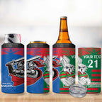 Custom Knights and Rabbitohs Mascot Together 4 in 1 Can Cooler Tumbler