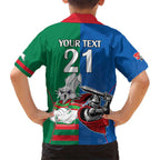Custom Knights and Rabbitohs Mascot Together Kid Hawaiian Shirt