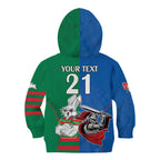Custom Knights and Rabbitohs Mascot Together Kid Hoodie