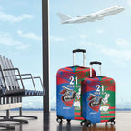 Custom Knights and Rabbitohs Mascot Together Luggage Cover