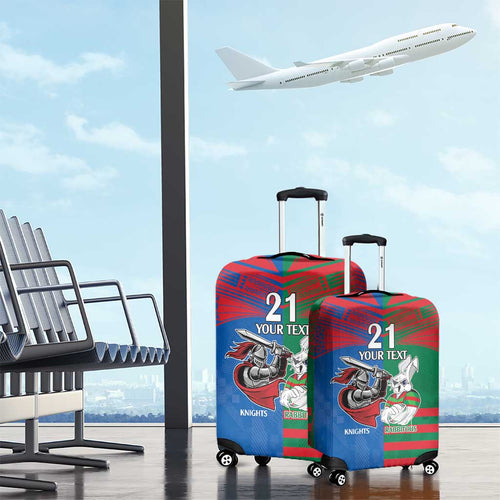 Custom Knights and Rabbitohs Mascot Together Luggage Cover