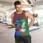 Custom Knights and Rabbitohs Mascot Together Men Tank Top