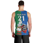 Custom Knights and Rabbitohs Mascot Together Men Tank Top