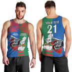 Custom Knights and Rabbitohs Mascot Together Men Tank Top