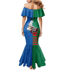 Custom Knights and Rabbitohs Mascot Together Mermaid Dress