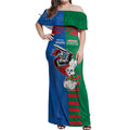 Custom Knights and Rabbitohs Mascot Together Off Shoulder Maxi Dress