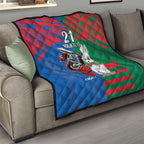 Custom Knights and Rabbitohs Mascot Together Quilt