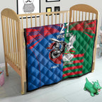 Custom Knights and Rabbitohs Mascot Together Quilt