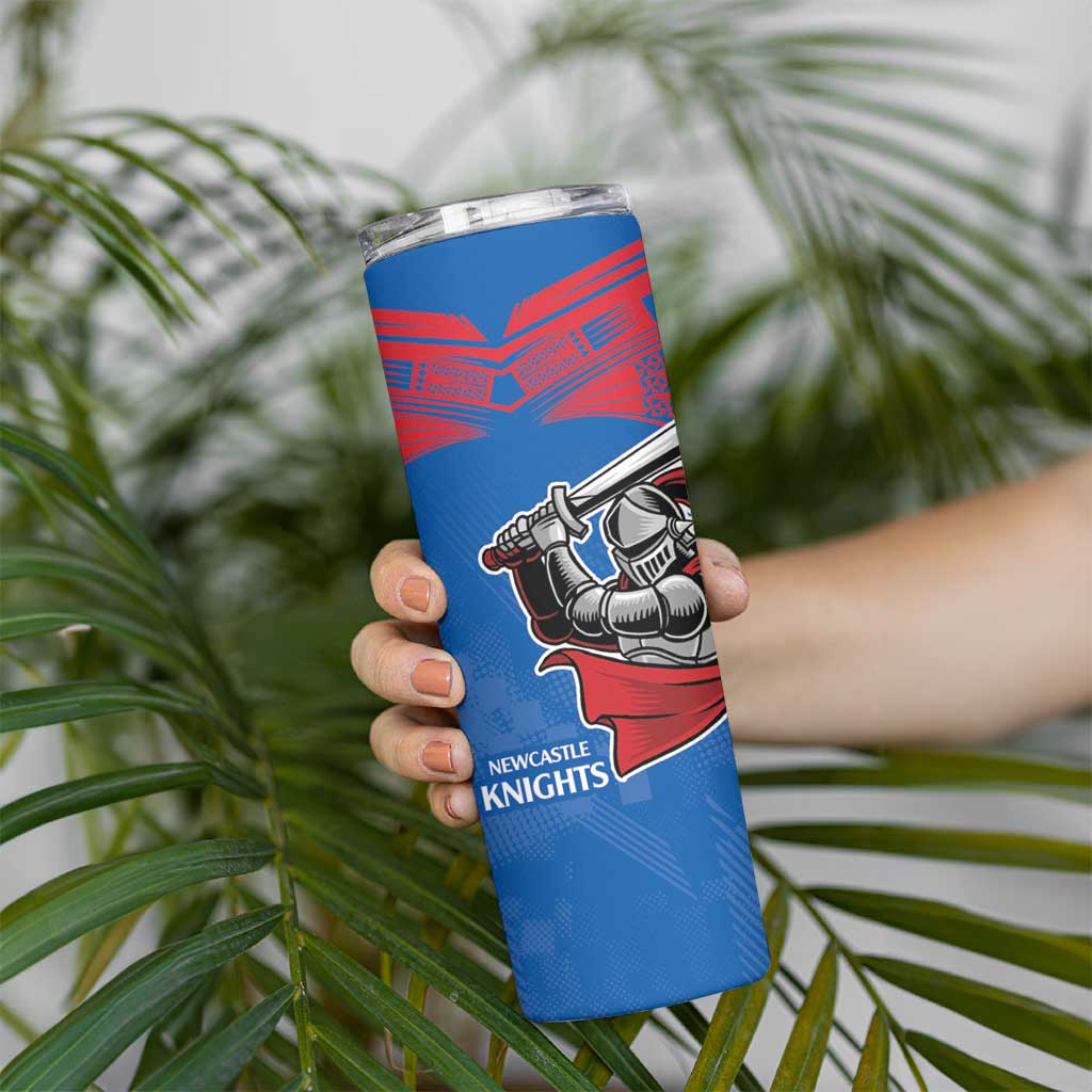 Custom Knights and Rabbitohs Mascot Together Skinny Tumbler