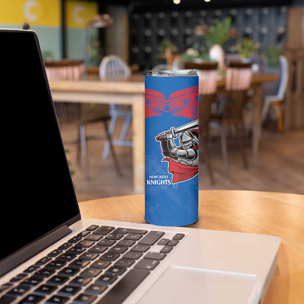 Custom Knights and Rabbitohs Mascot Together Skinny Tumbler