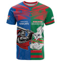Custom Knights and Rabbitohs Mascot Together T Shirt