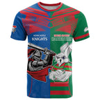 Custom Knights and Rabbitohs Mascot Together T Shirt
