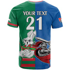 Custom Knights and Rabbitohs Mascot Together T Shirt