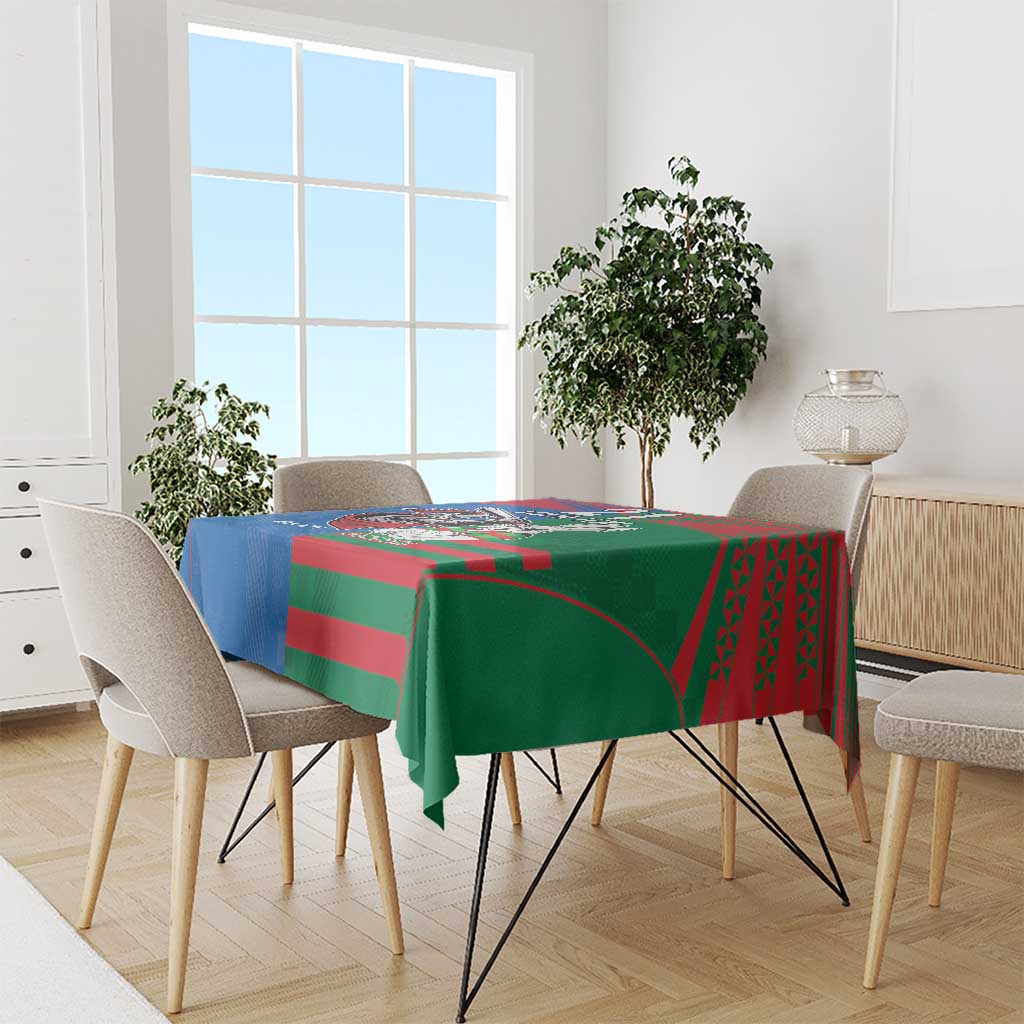 Custom Knights and Rabbitohs Mascot Together Tablecloth