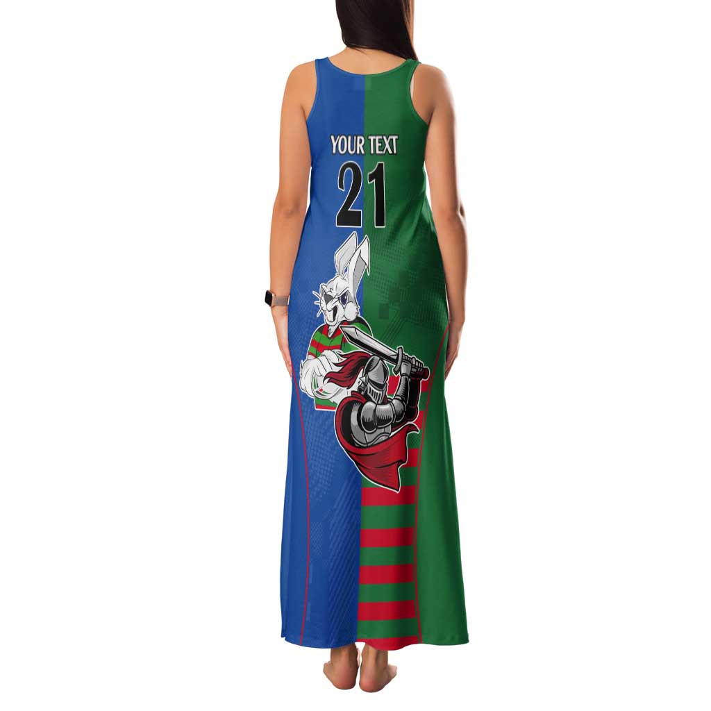 Custom Knights and Rabbitohs Mascot Together Tank Maxi Dress