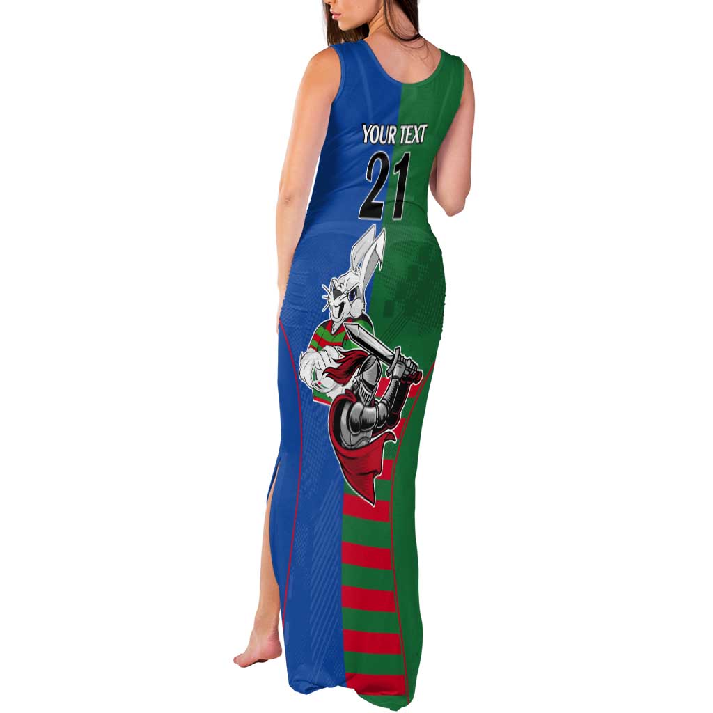 Custom Knights and Rabbitohs Mascot Together Tank Maxi Dress