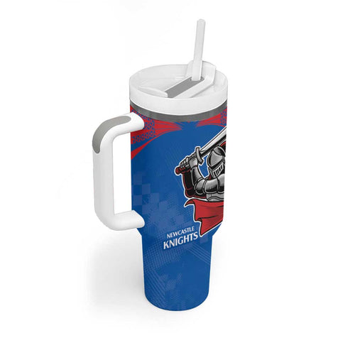 Custom Knights and Rabbitohs Mascot Together Tumbler With Handle
