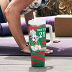 Custom Knights and Rabbitohs Mascot Together Tumbler With Handle