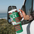 Custom Knights and Rabbitohs Mascot Together Tumbler With Handle