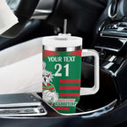 Custom Knights and Rabbitohs Mascot Together Tumbler With Handle