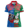 Custom Knights and Rabbitohs Mascot Together Women Polo Shirt