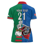 Custom Knights and Rabbitohs Mascot Together Women Polo Shirt