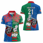 Custom Knights and Rabbitohs Mascot Together Women Polo Shirt