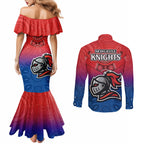 knights-permier-2023-couples-matching-mermaid-dress-and-long-sleeve-button-shirts-nrl-mascot-with-aboriginal