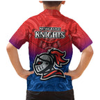 knights-permier-2023-family-matching-mermaid-dress-and-hawaiian-shirt-nrl-mascot-with-aboriginal