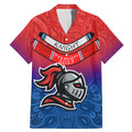 knights-permier-2023-family-matching-mermaid-dress-and-hawaiian-shirt-nrl-mascot-with-aboriginal