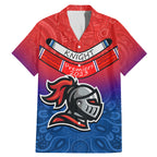 knights-permier-2023-family-matching-mermaid-dress-and-hawaiian-shirt-nrl-mascot-with-aboriginal