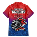 knights-permier-2023-family-matching-mermaid-dress-and-hawaiian-shirt-nrl-mascot-with-aboriginal