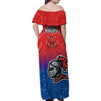 knights-permier-2023-family-matching-off-shoulder-maxi-dress-and-hawaiian-shirt-nrl-mascot-with-aboriginal