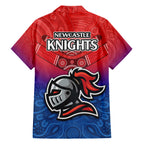 knights-permier-2023-family-matching-puletasi-dress-and-hawaiian-shirt-nrl-mascot-with-aboriginal